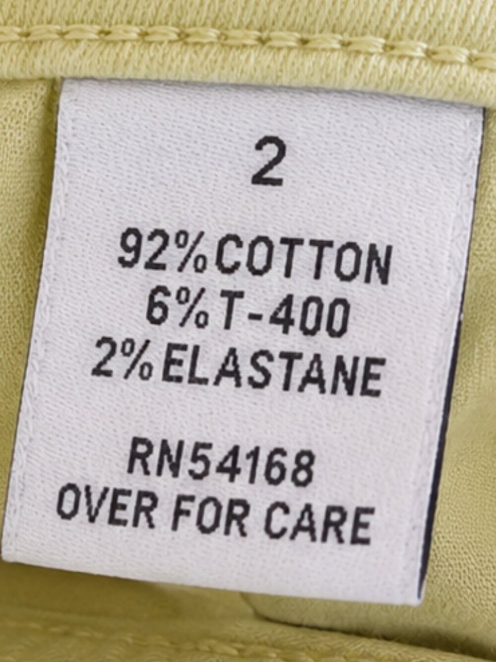 Chartreuse Stretch Bootcut Pants Size 2 Citron Green Resort Chic Elliott Lauren - Picture 5 of 6